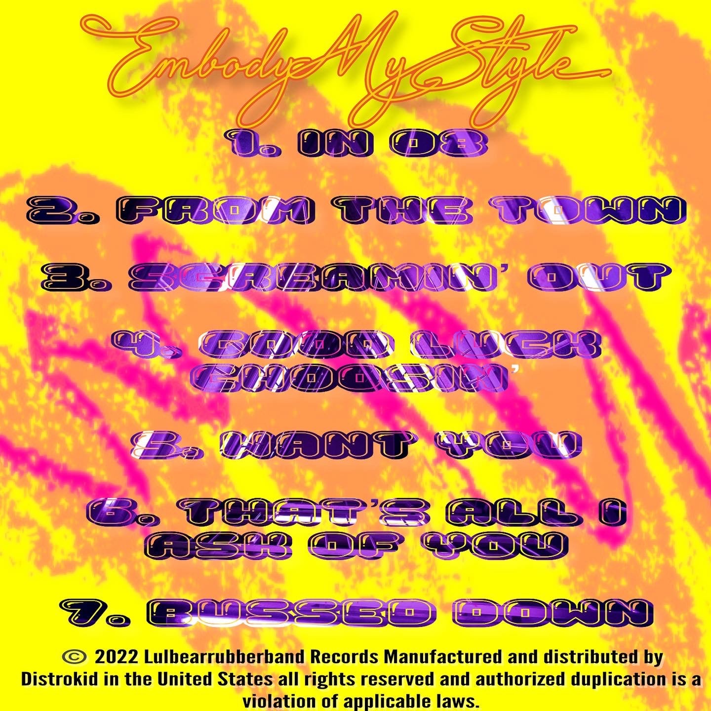 Embody My Style (Digital Album)